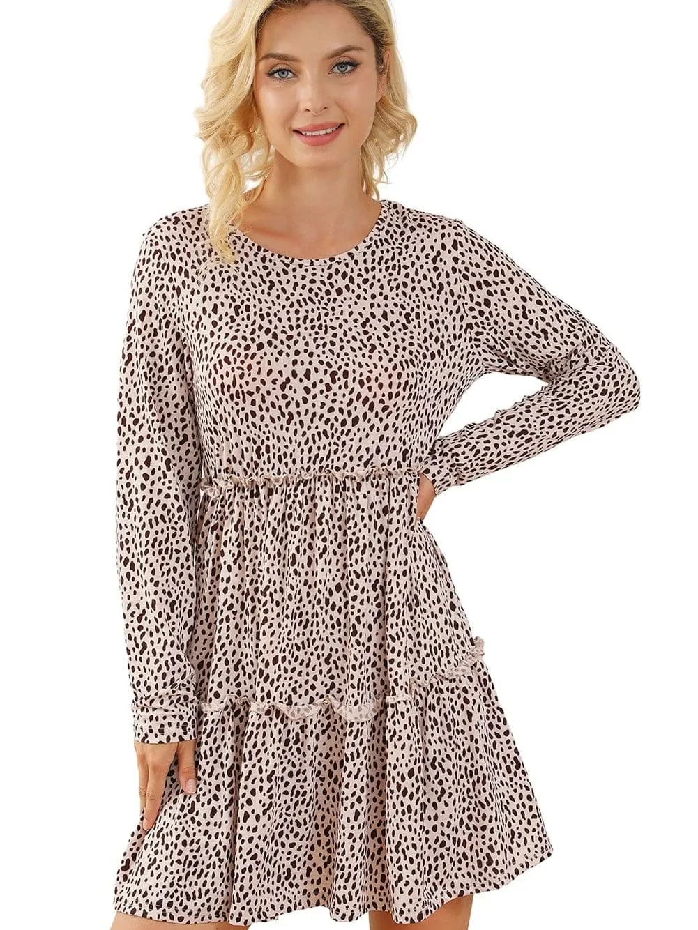 Alluring Open Back Dress with Floral Print
