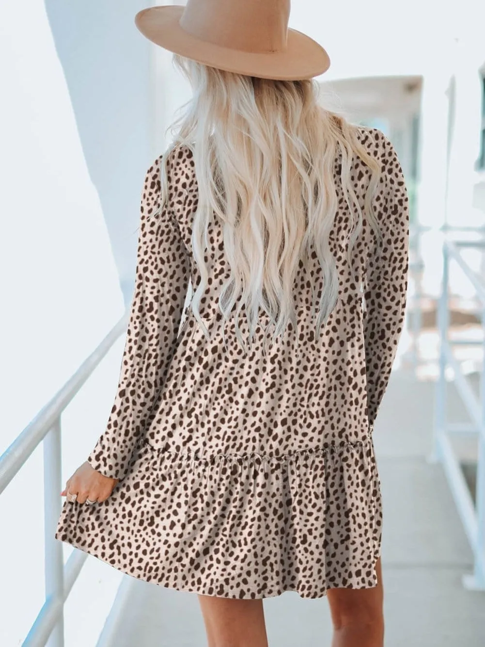 Alluring Open Back Dress with Floral Print