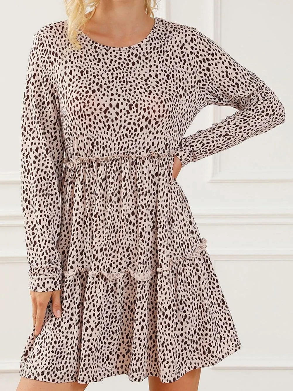 Alluring Open Back Dress with Floral Print