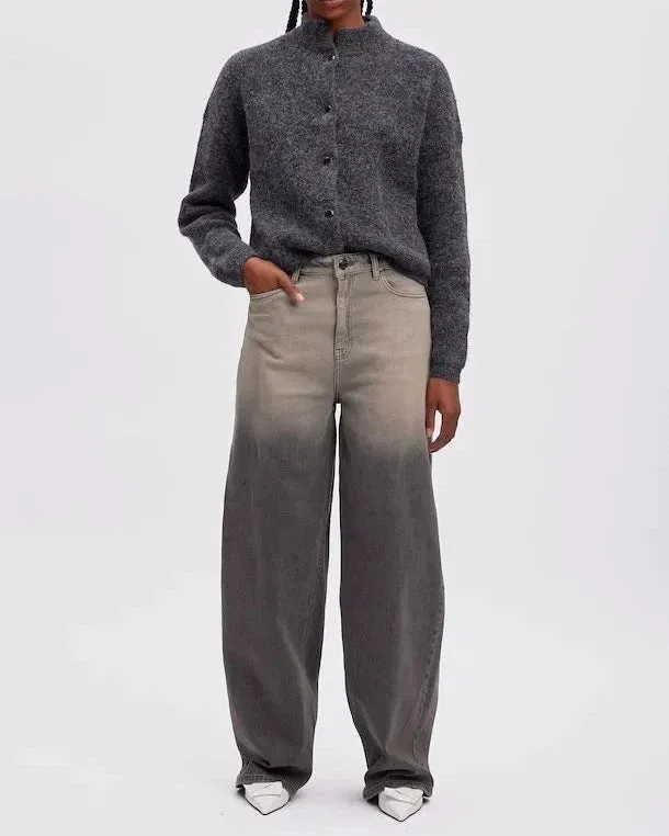 ALPHAGZ SHORT CARDIGAN | CHARCOAL