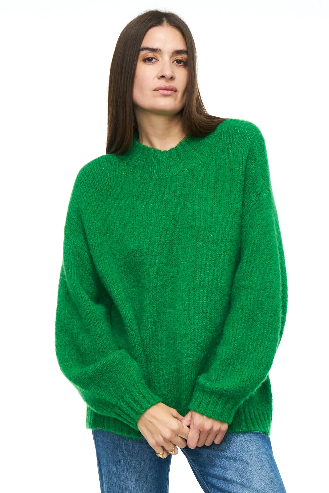 Carlen Mock Neck Sweater - Fern