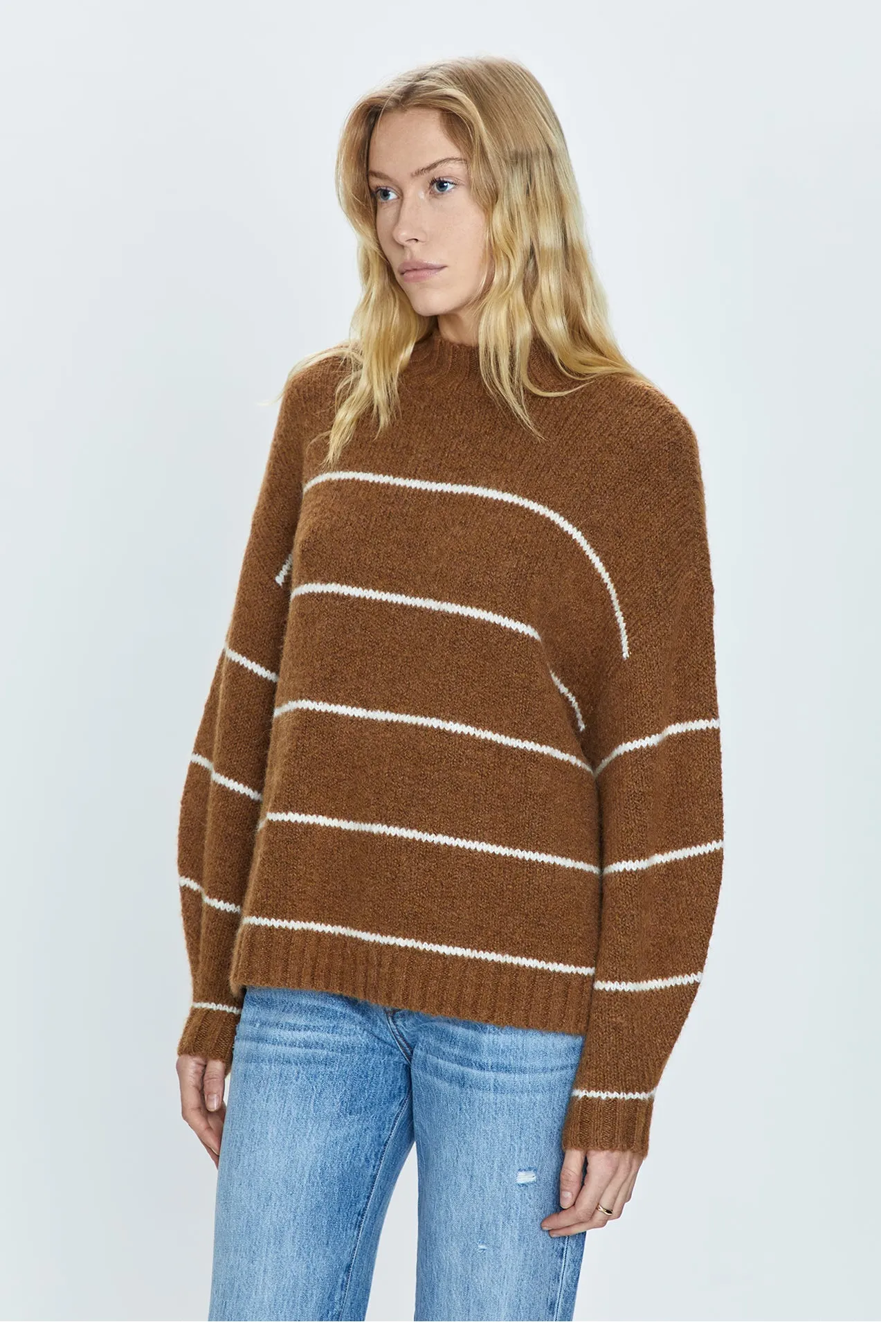 Carlen Sweater - Caramel Stripe