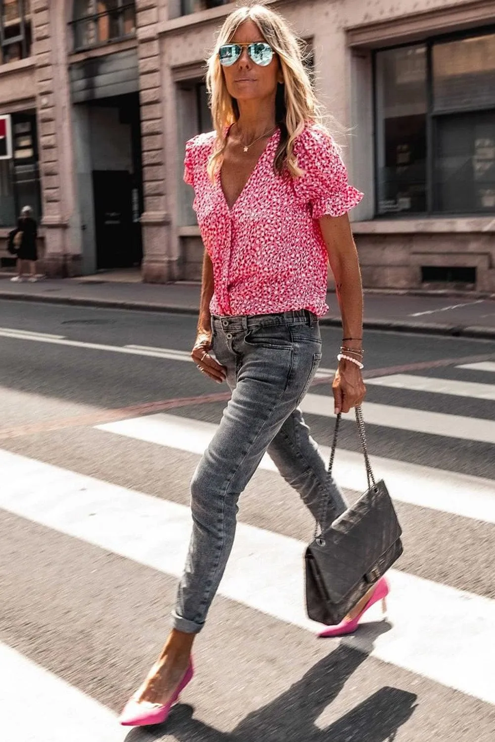 Casual Gingham Top