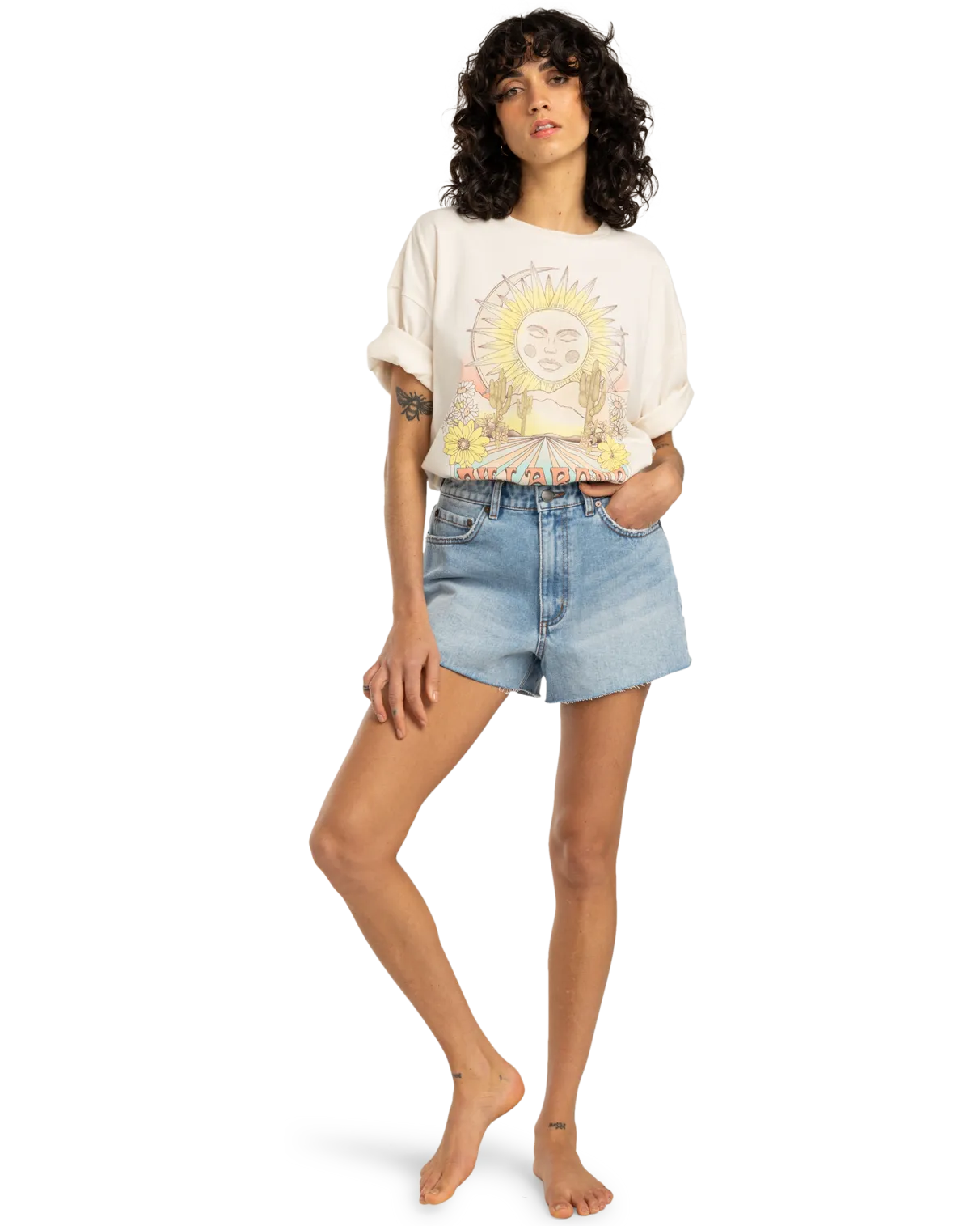 Chasin Sunshine T-Shirt in Salt Crystal