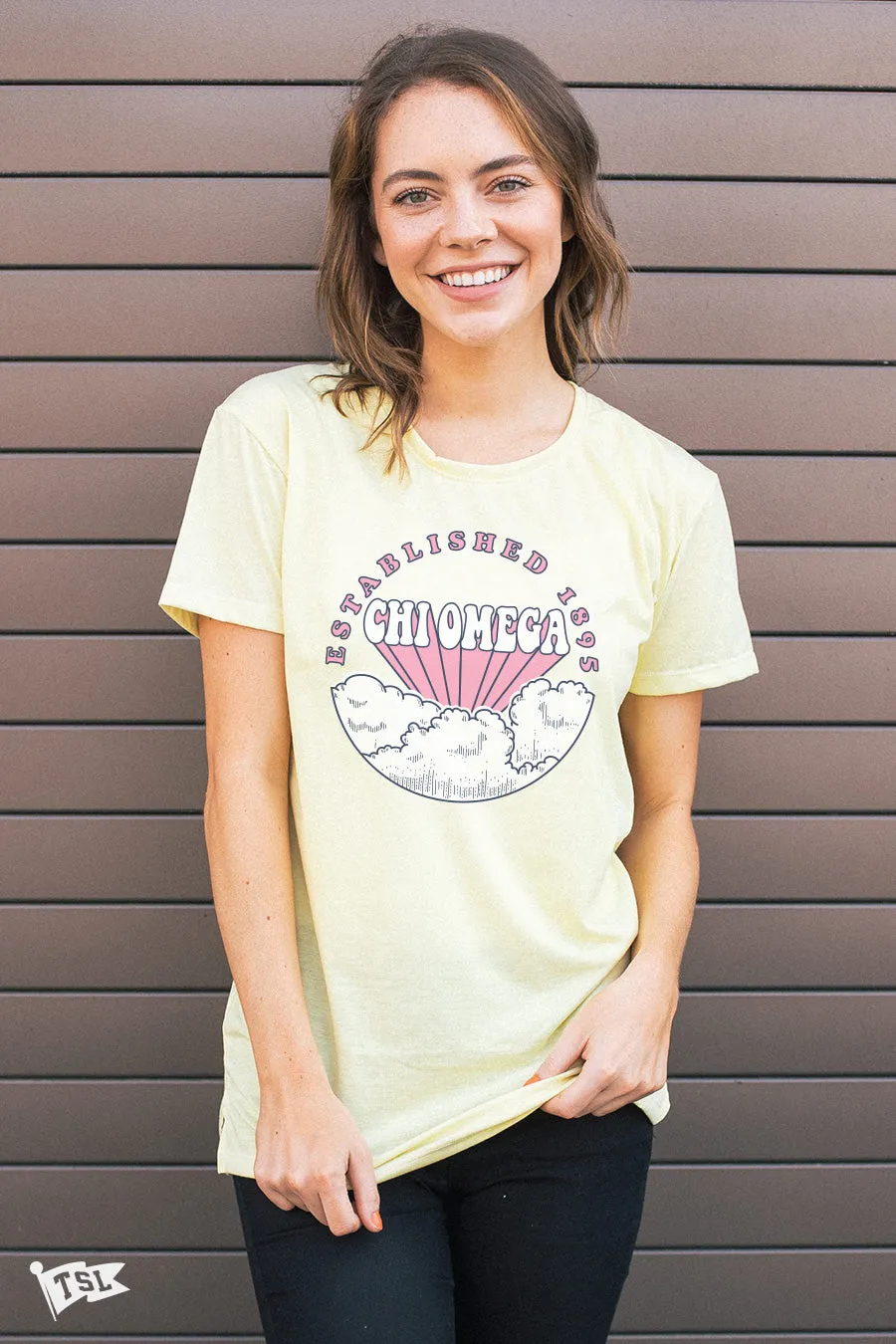 Chi Omega Dream On Scoop Tee