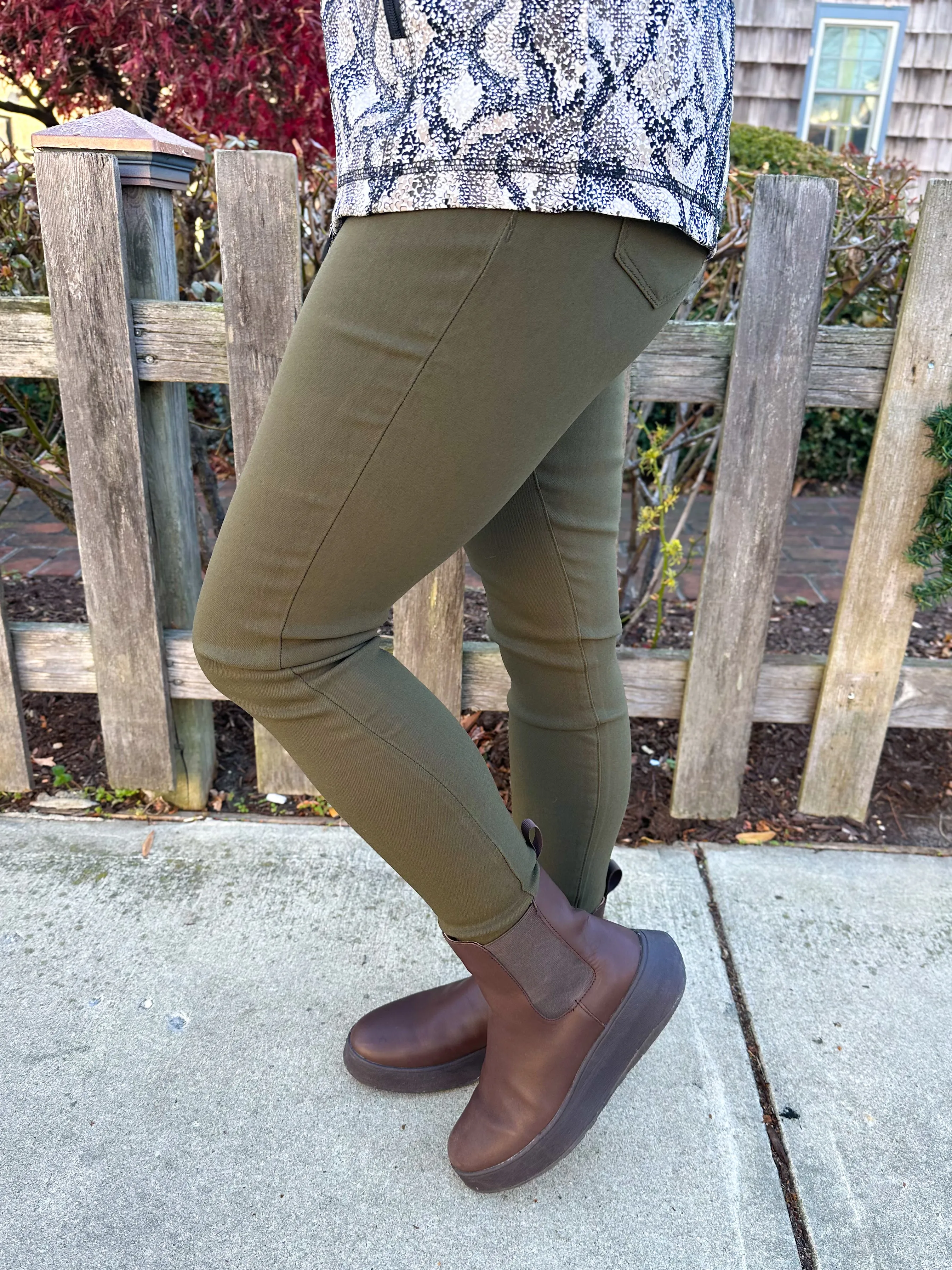 Cloud 9 Olive Skinny Pant