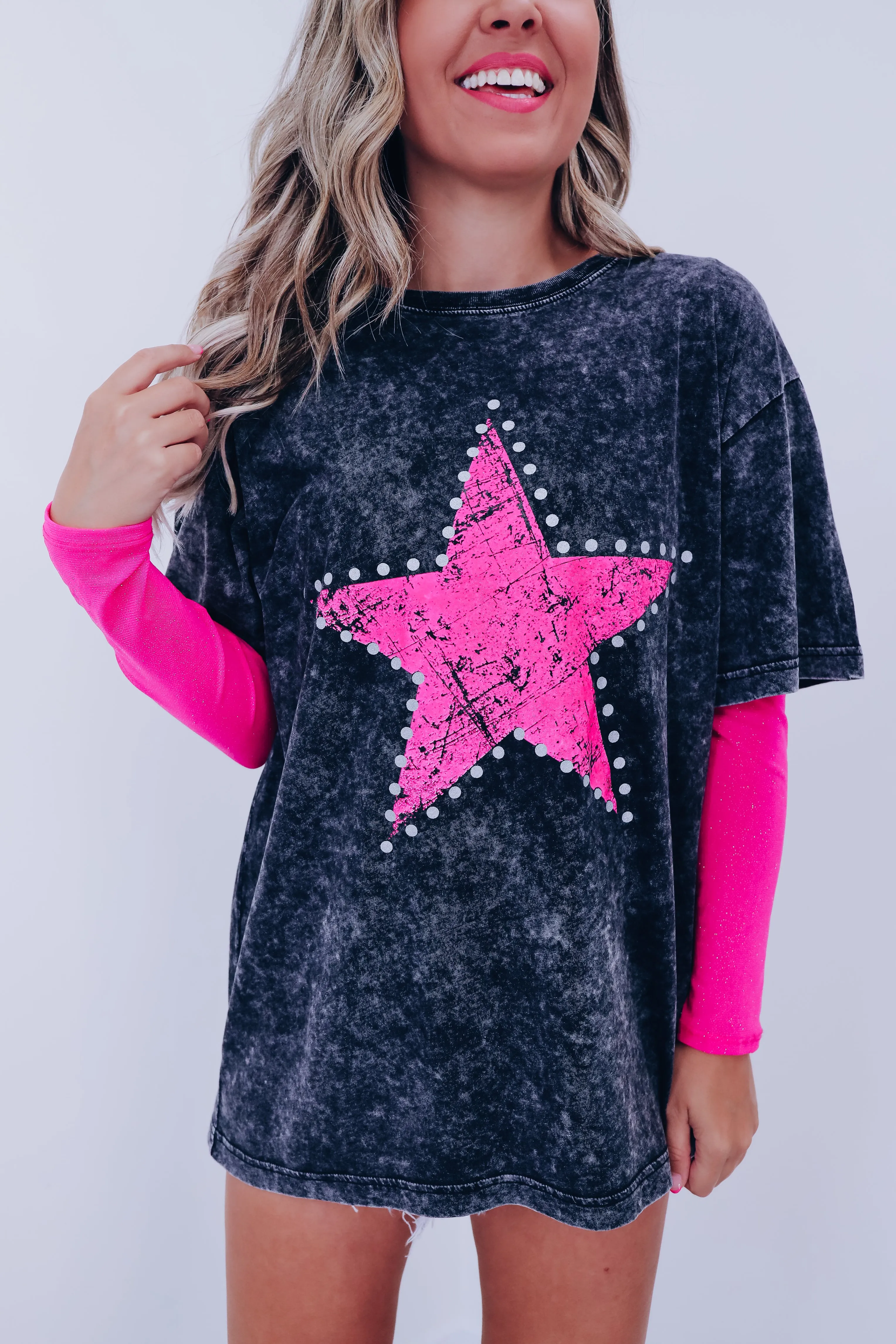 Country Star Graphic Tee - Black