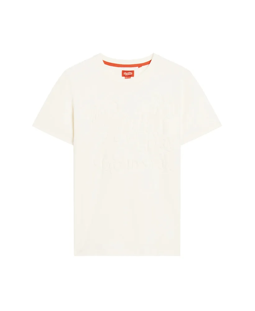 Embossed Archive Graphic T-Shirt - Winter White