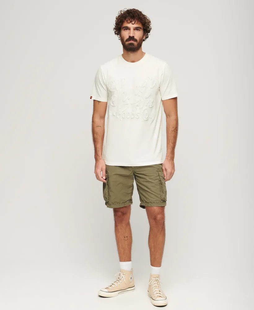 Embossed Archive Graphic T-Shirt - Winter White