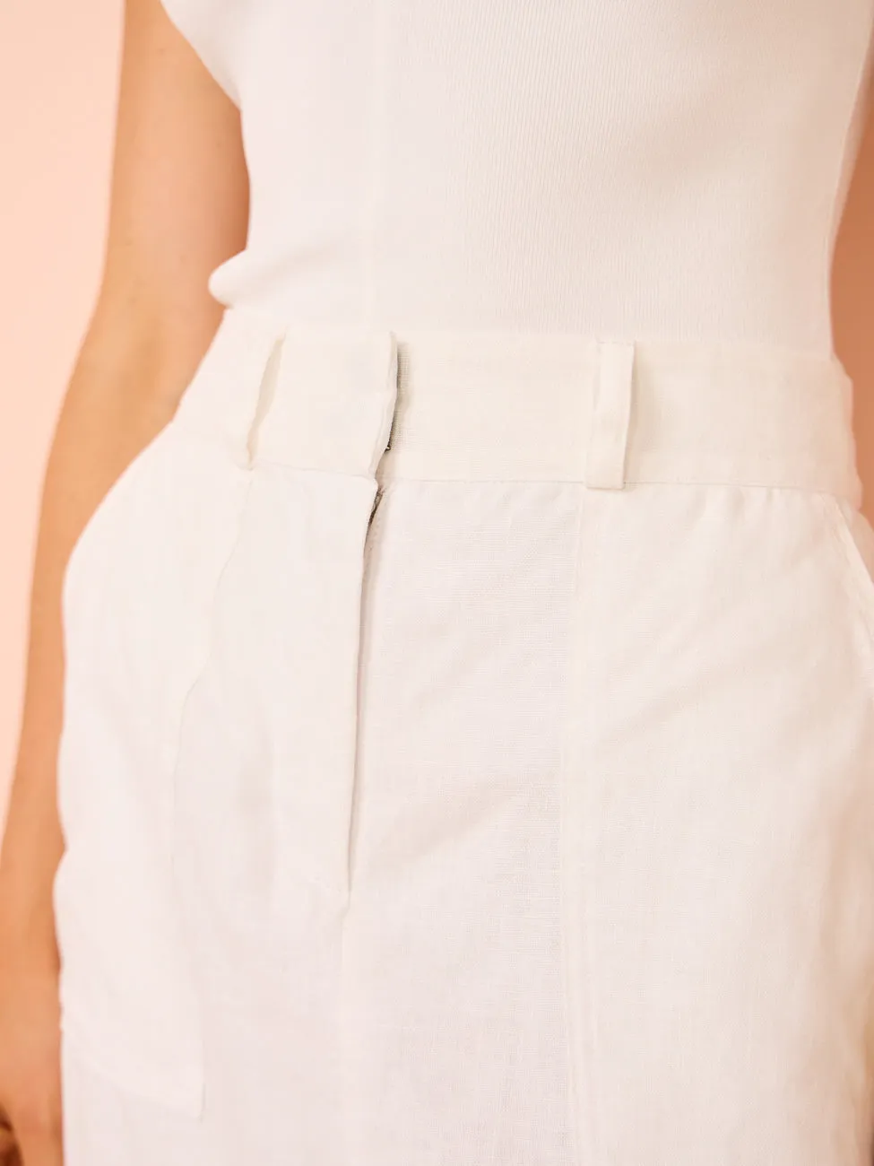 Faithfull The Brand Amreli Maxi Skirt in White