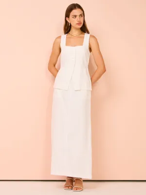 Faithfull The Brand Amreli Maxi Skirt in White