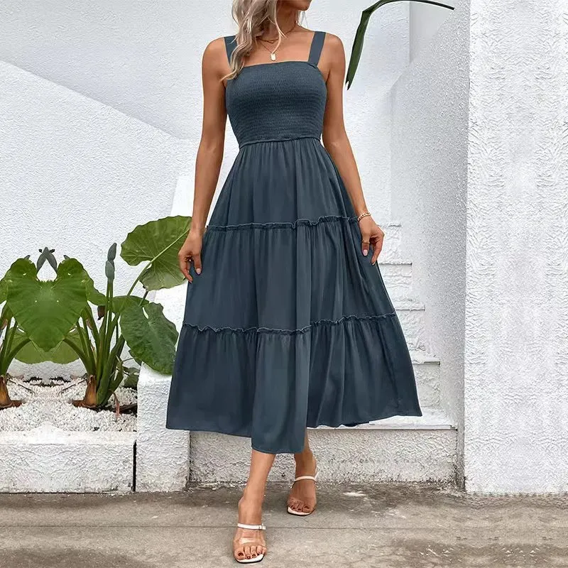 Grey Midi Sundress