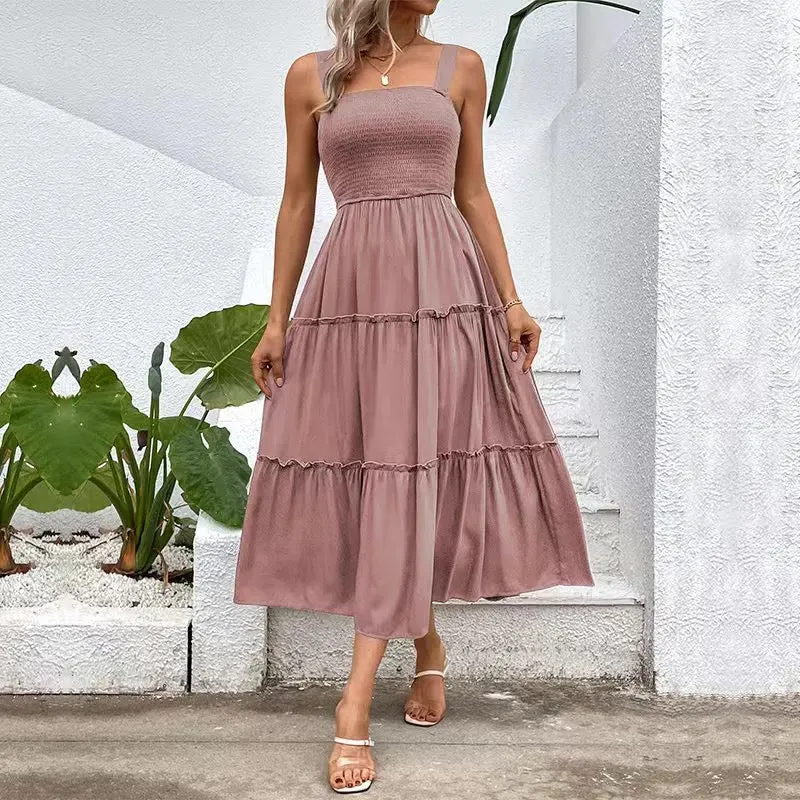 Grey Midi Sundress