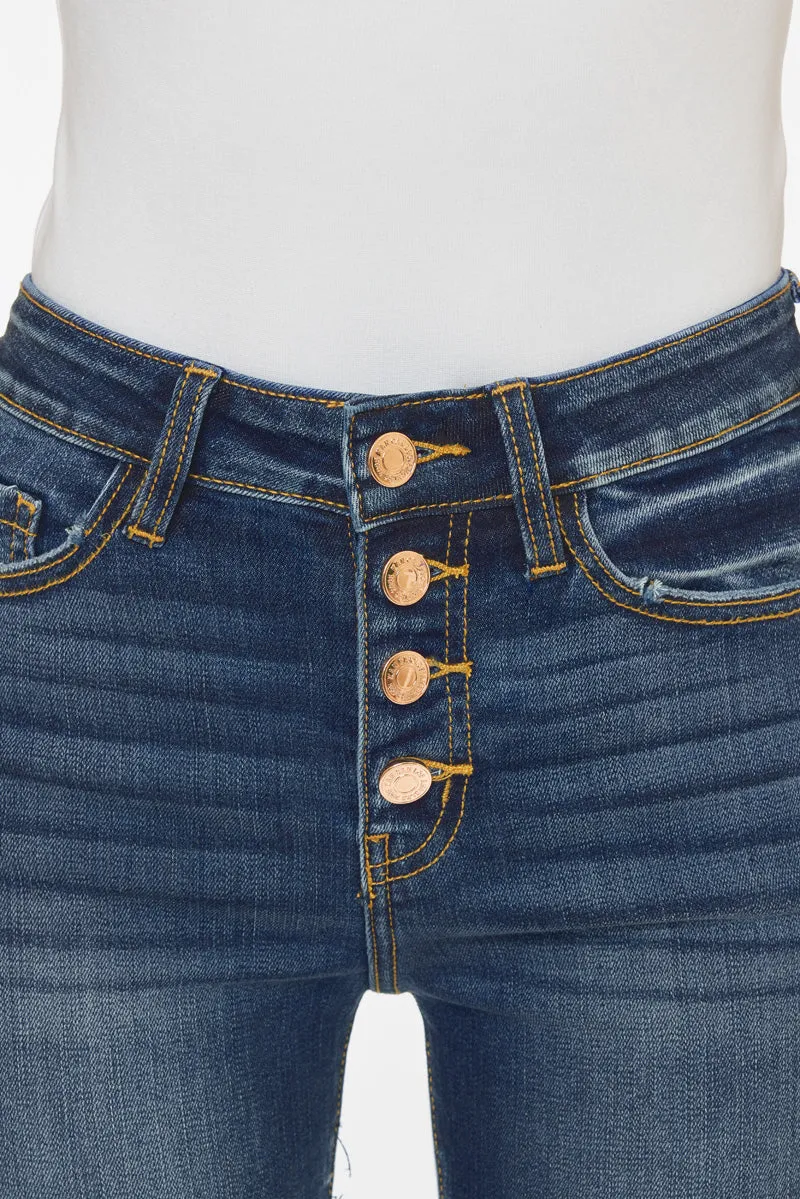 Kancan - Women's High Rise Distressed Super Skinny Jeans - kc9142d