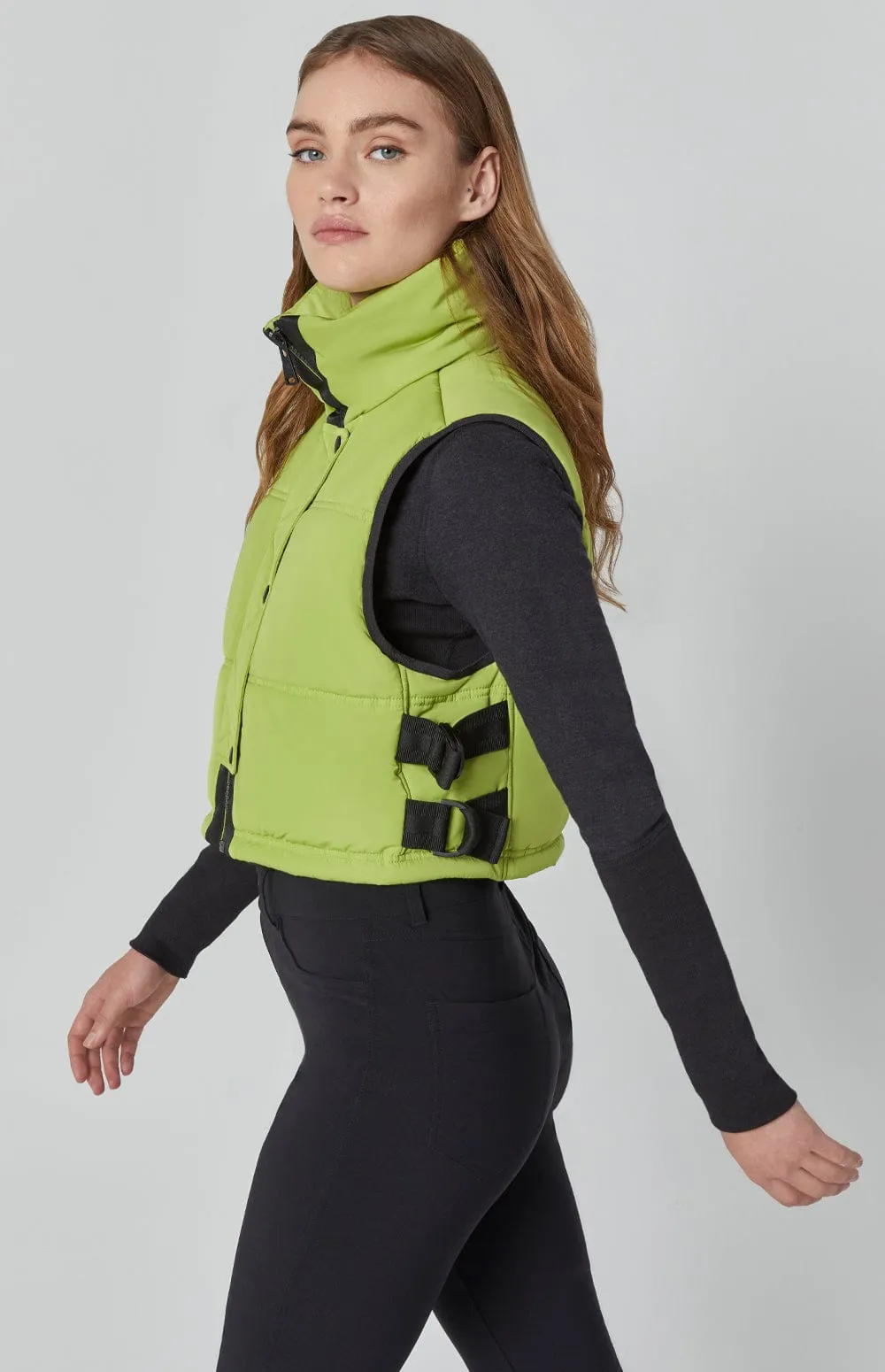 La Vitesse Cropped Vest | Citron