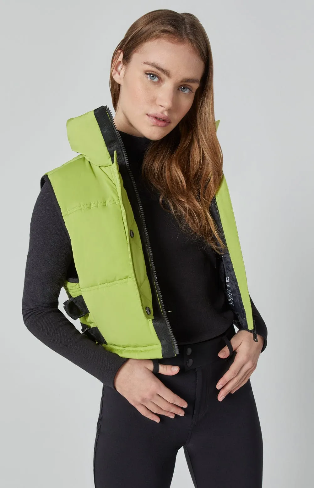 La Vitesse Cropped Vest | Citron