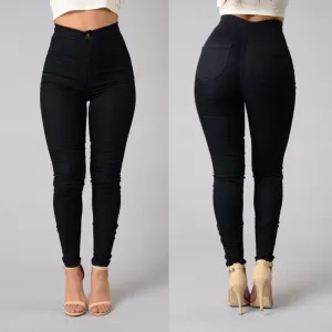 Ladies Solid Colors Pencil Pants
