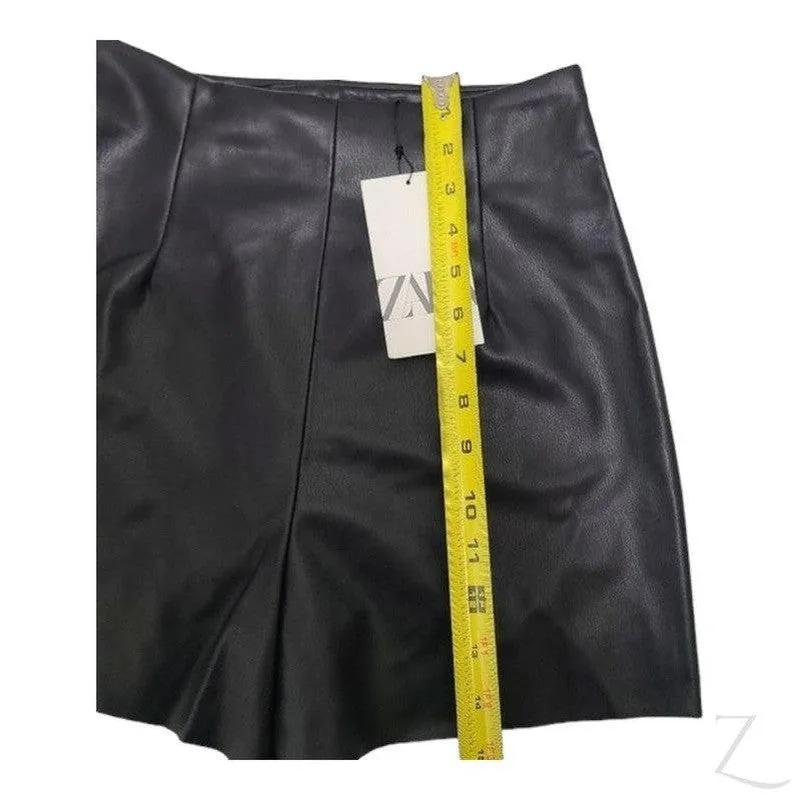 Ladies Strong Faux Leather Skirt | Skort | "Zia"
