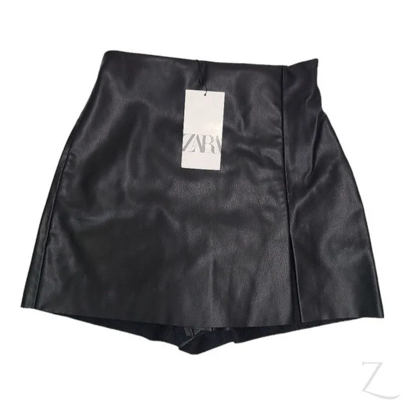 Ladies Strong Faux Leather Skirt | Skort | "Zia"