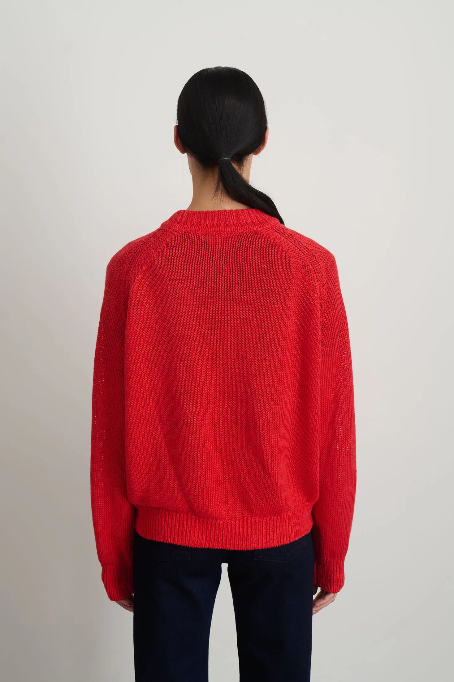 Lind Knit Crew Geranium