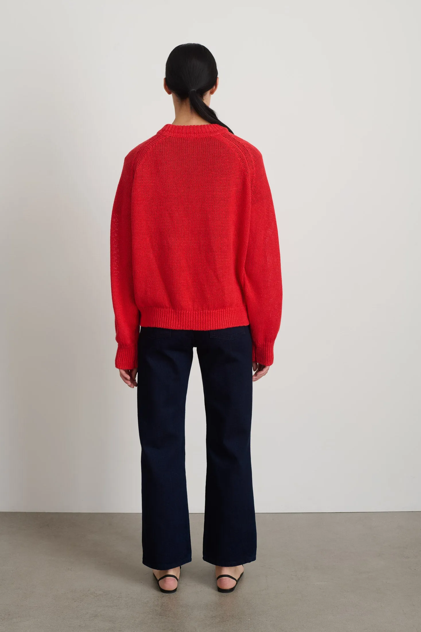 Lind Knit Crew Geranium