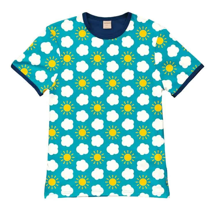 Maxomorra Loose Fit Short Sleeved T-shirt Adult - Classic Sky