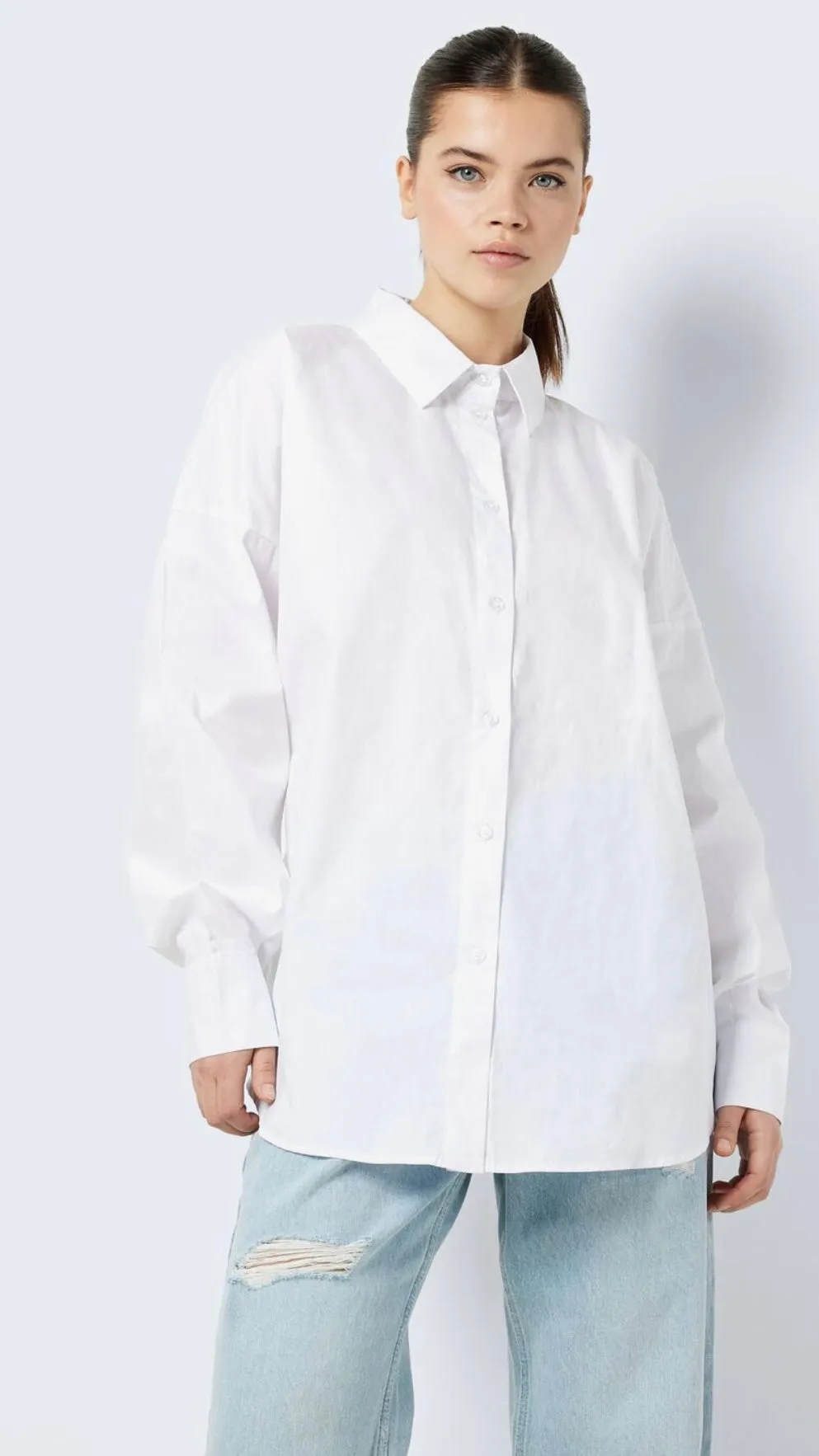 NM THEA OVERSIZED SHIRT - WHITE
