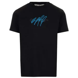 Off-White Bounce Cross Off Design Slim Fit Black T-Shirt