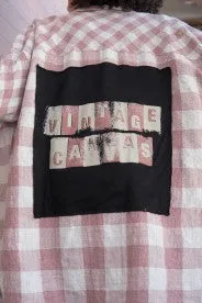 Plaid Vintage Canvas Graphic Top