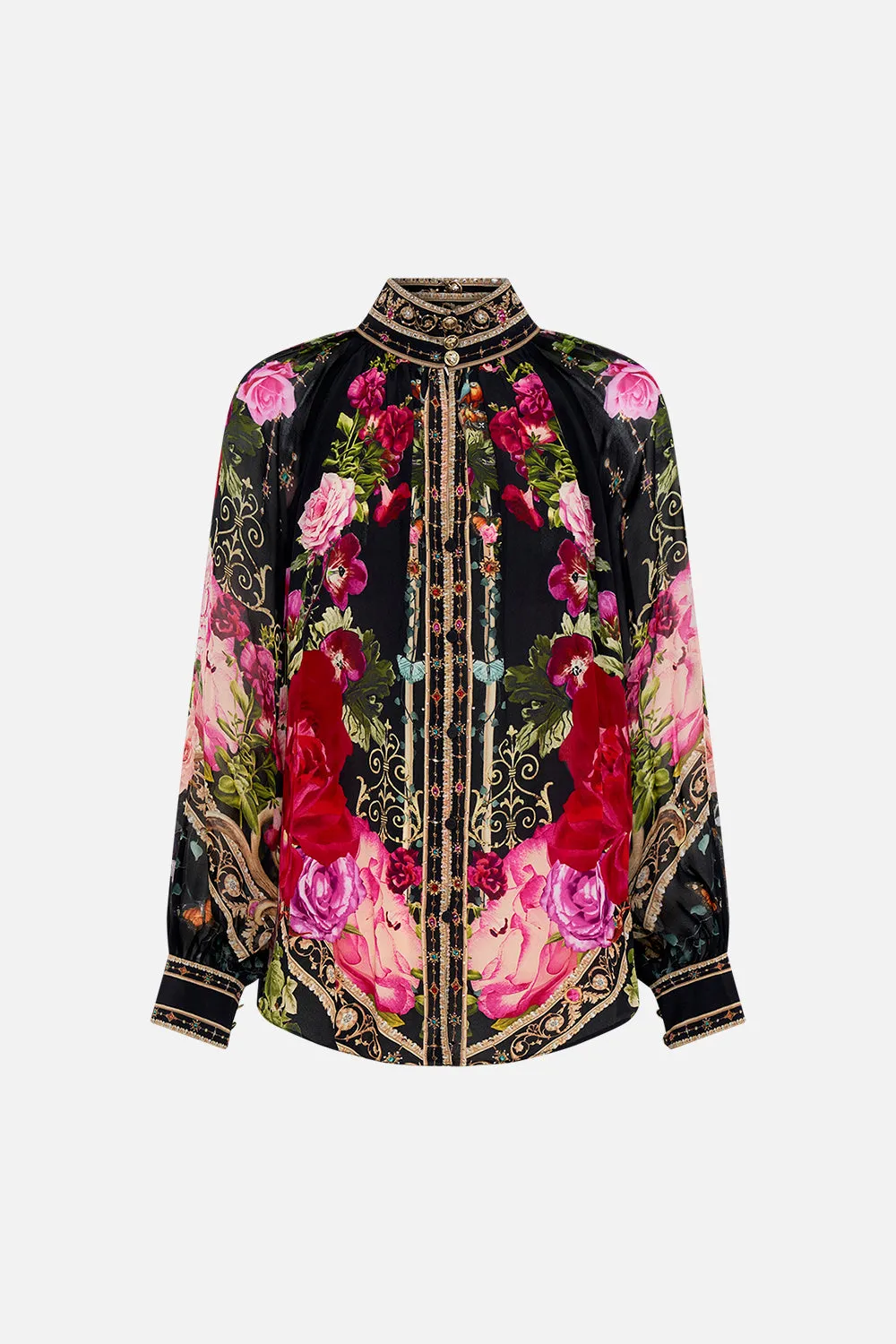 RAGLAN BUTTON UP SHIRT RESERVATION FOR LOVE