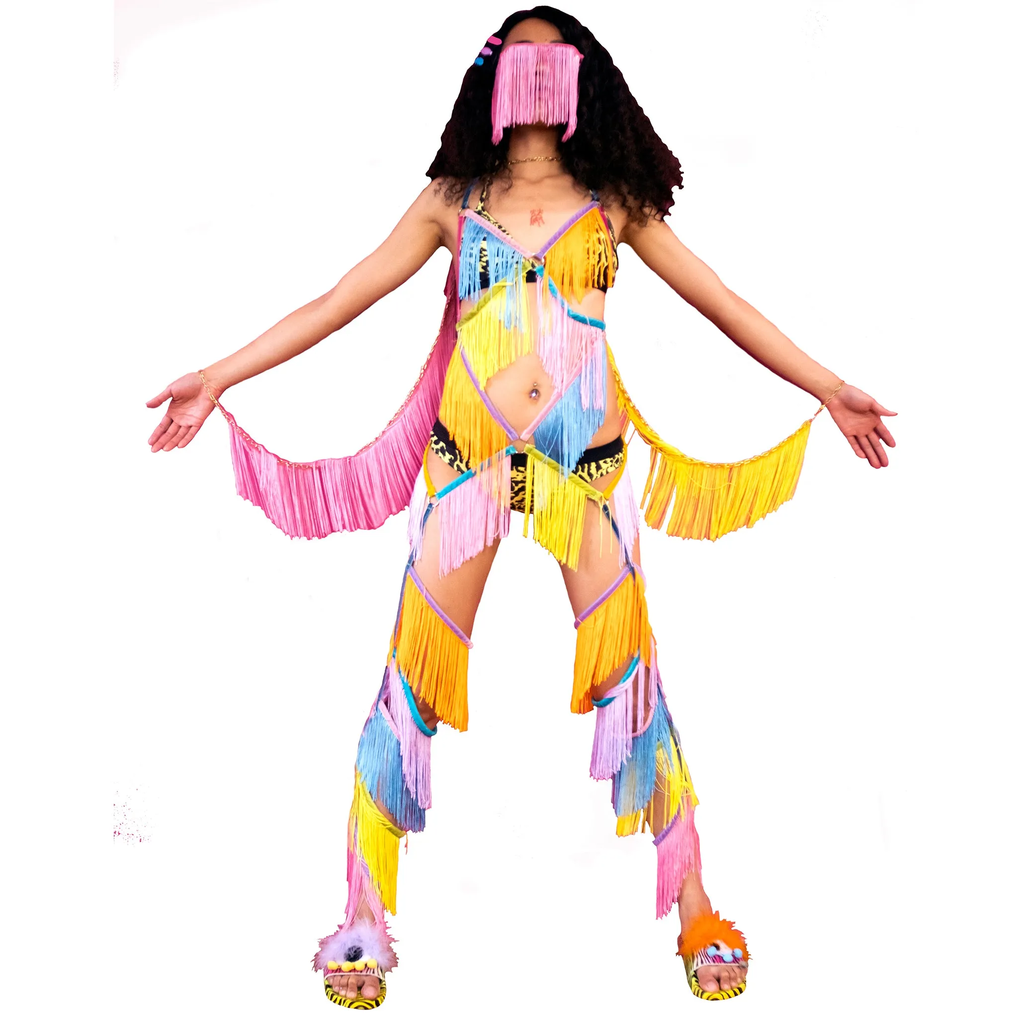 Rainbow Dreams Fringe Bodysuit