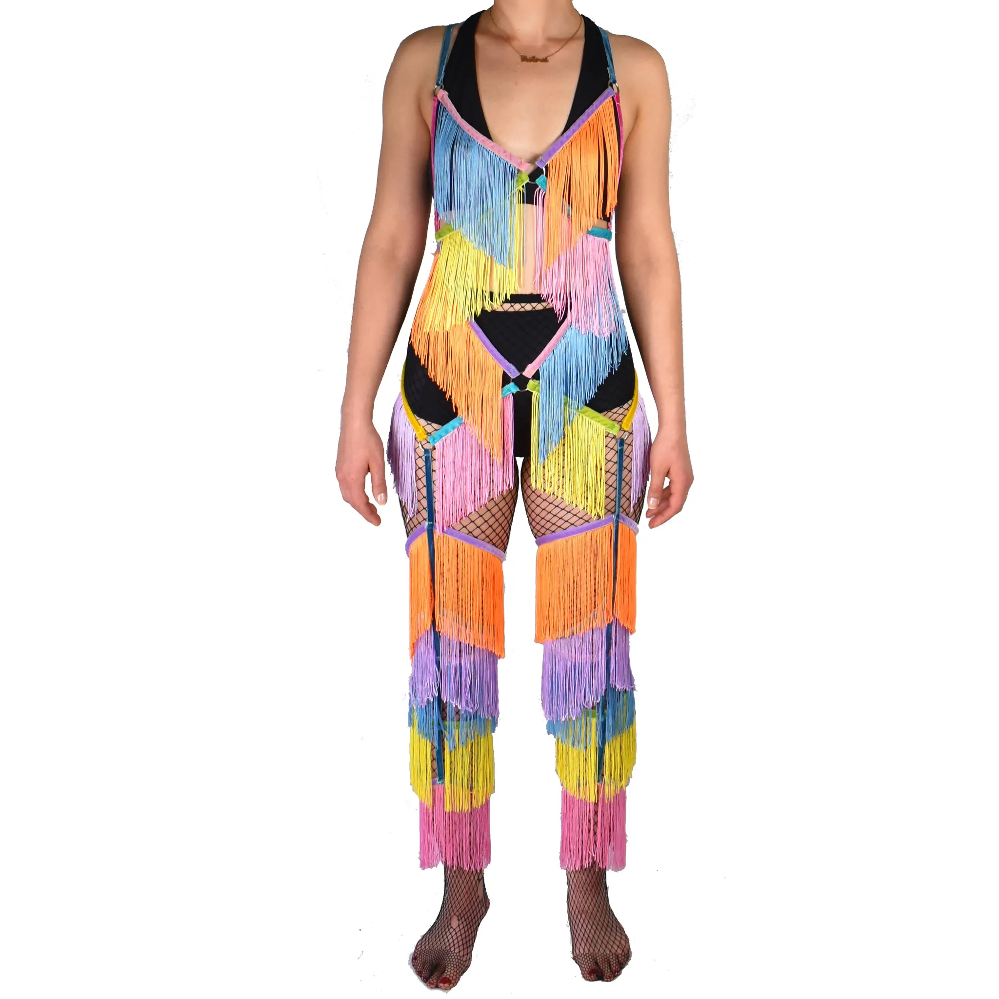 Rainbow Dreams Fringe Bodysuit