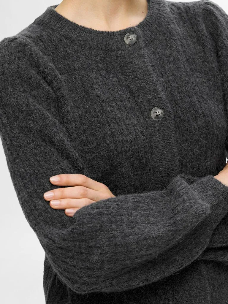Selected Femme Lulu Cardigan in Volcanic ash
