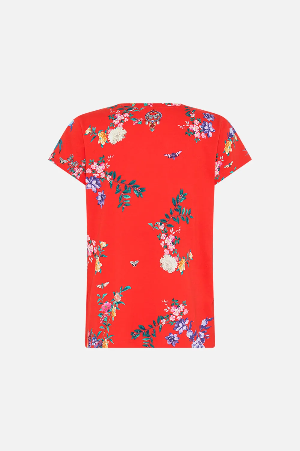 SLIM FIT ROUND NECK T-SHIRT - PRINTED THE SUMMER PALACE