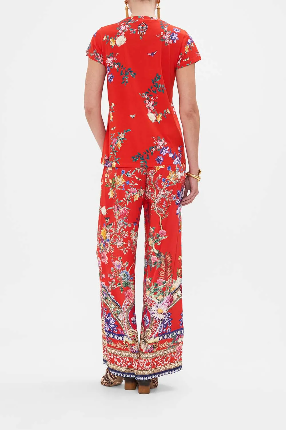 SLIM FIT ROUND NECK T-SHIRT - PRINTED THE SUMMER PALACE