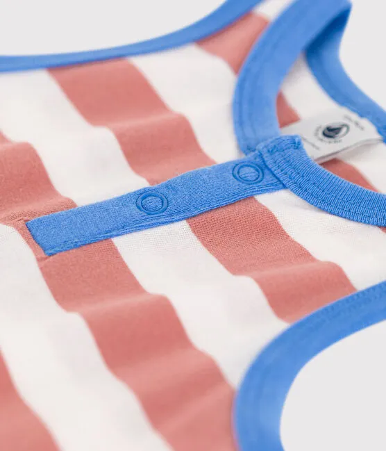 Striped Jersey Short Romper