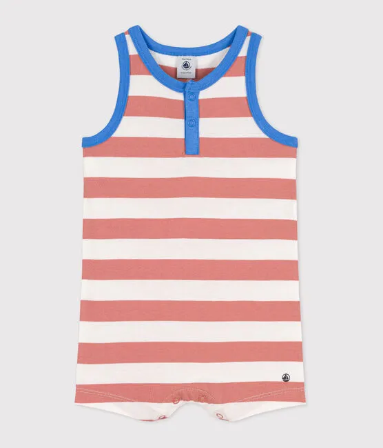 Striped Jersey Short Romper