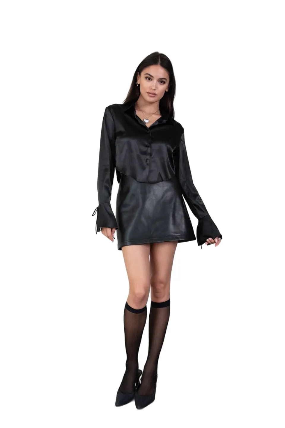 TIC TOC - "Klarisa" - Satin Longsleeve Top