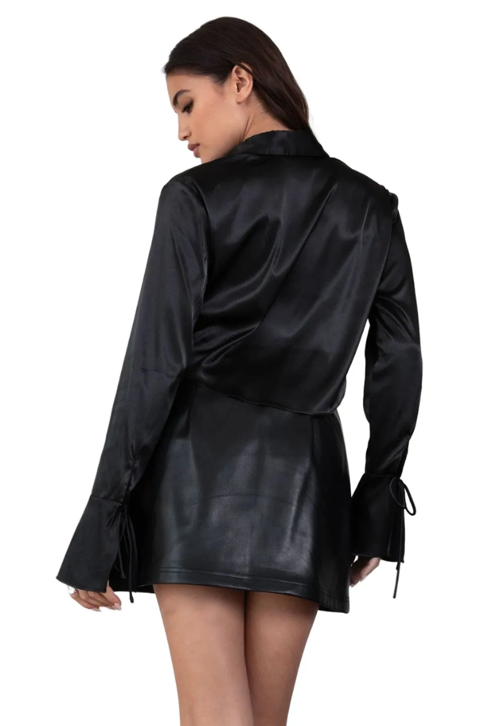TIC TOC - "Klarisa" - Satin Longsleeve Top