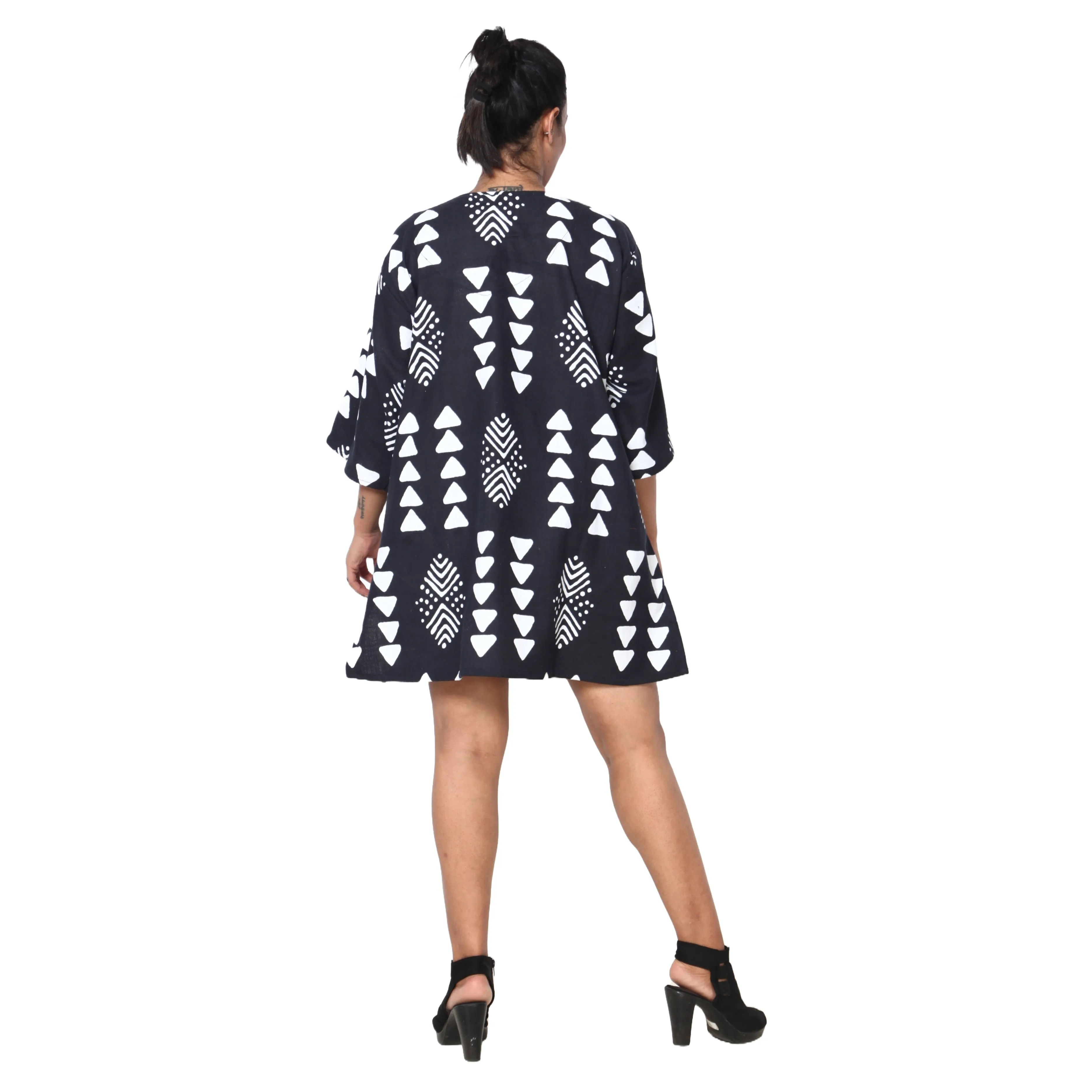 Women's 3/4 Sleeve Tunic Top -- FI-149
