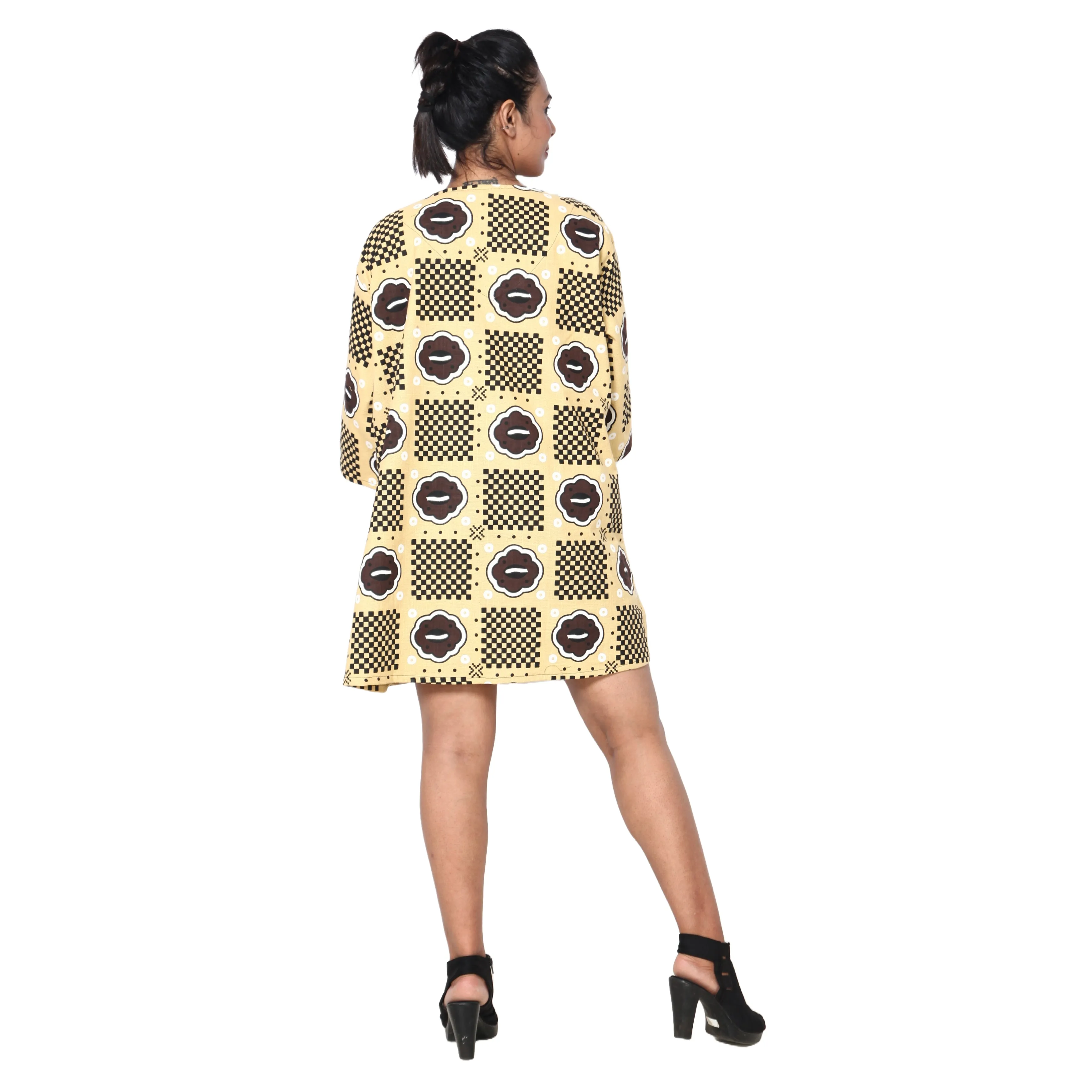 Women's 3/4 Sleeve Tunic Top -- FI-149