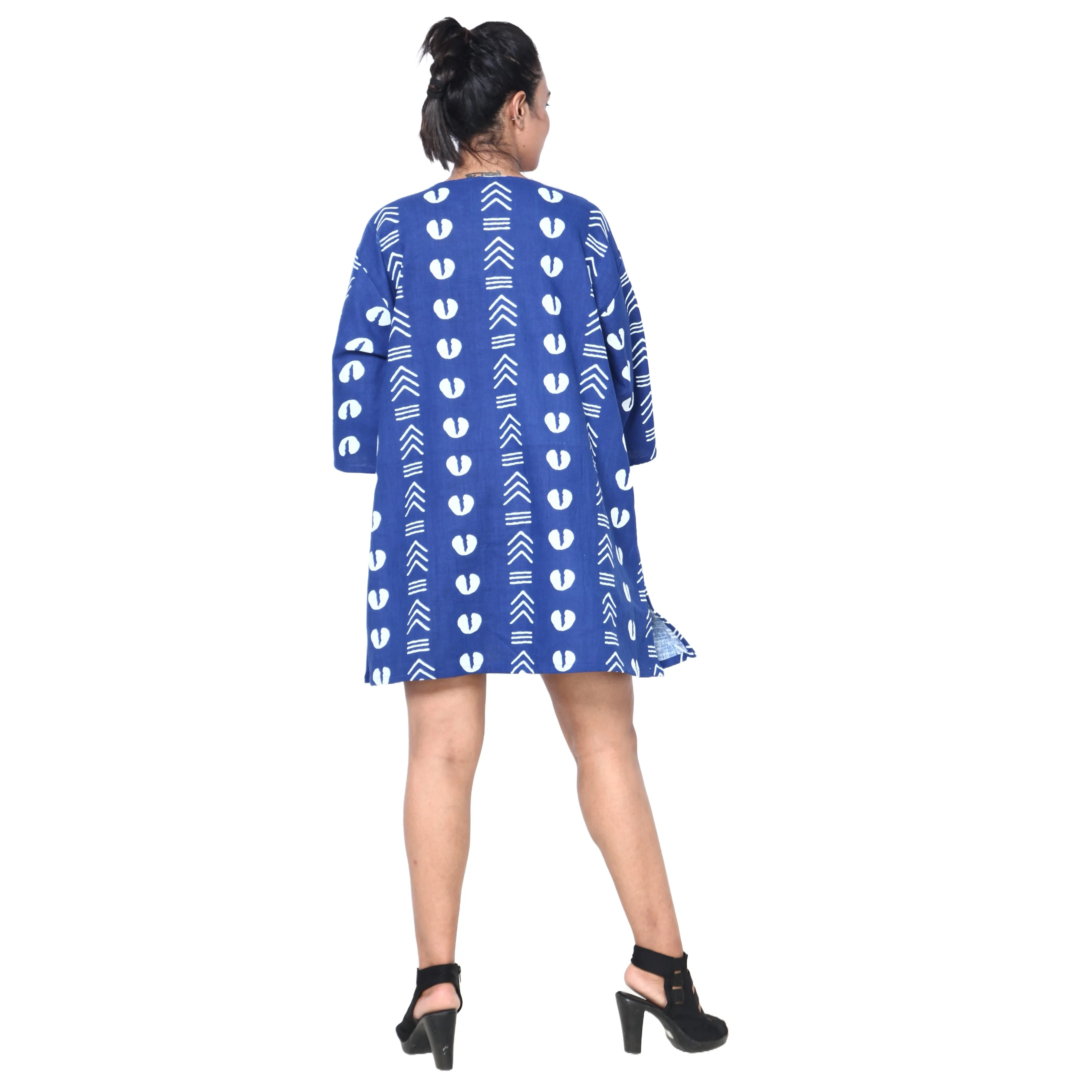Women's 3/4 Sleeve Tunic Top -- FI-149