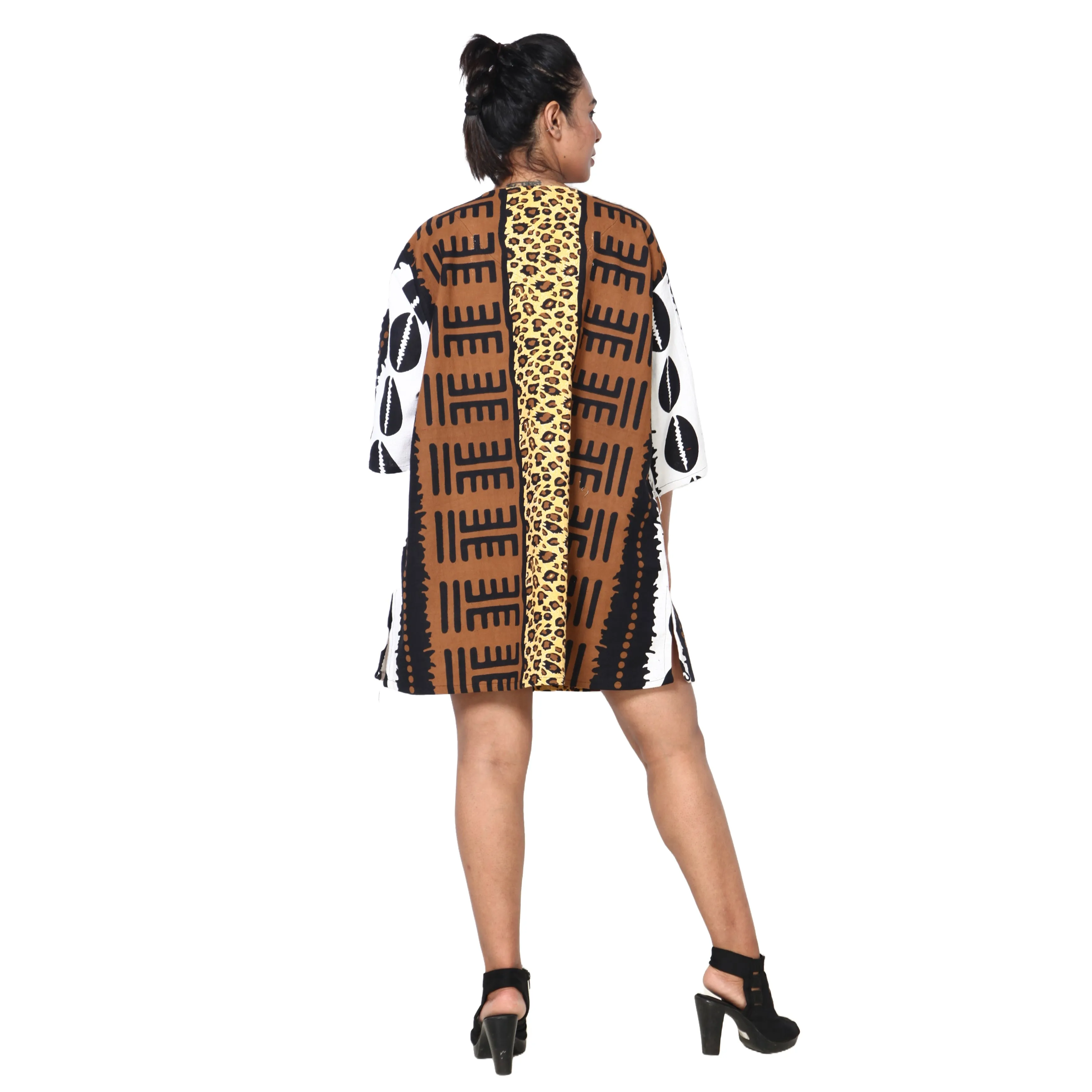 Women's 3/4 Sleeve Tunic Top -- FI-149