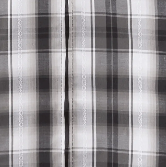 Wrangler Boy's Black Plaid Short Sleeve Boy's Western Shirt 112314867